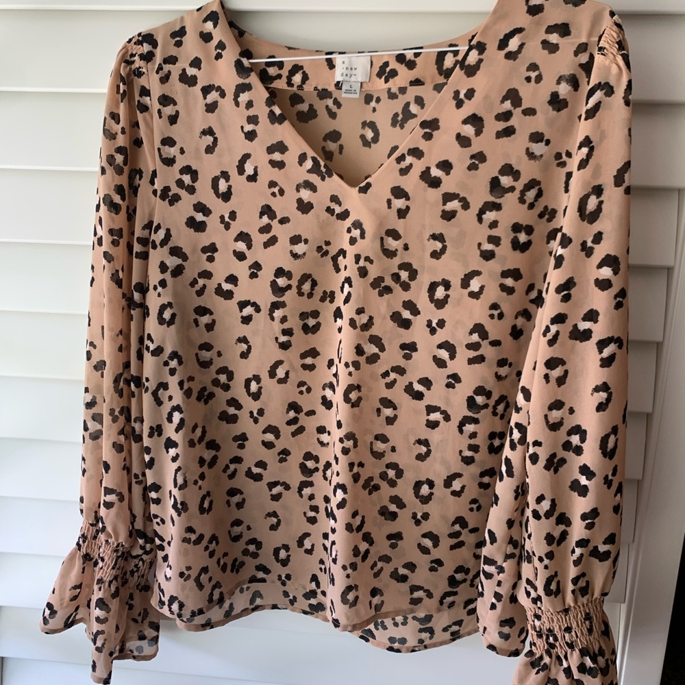 Leopard blouse - long sleeve